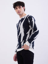 Men Sweater Blue Slim Fit