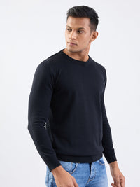 Men Sweater Black Slim Fit