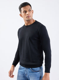 Men Sweater Black Slim Fit