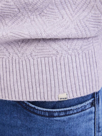 Men Sweater Silver Grey Slim Fit