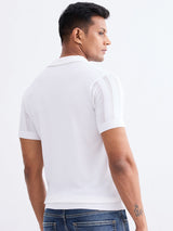Men Sweater Off White Slim Fit