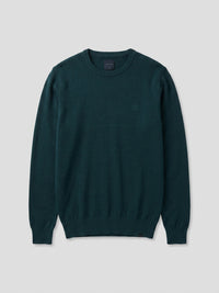 Men Sweater Green Regular Fit