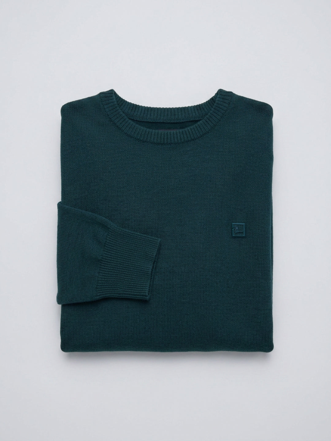 Men Sweater Green Regular Fit