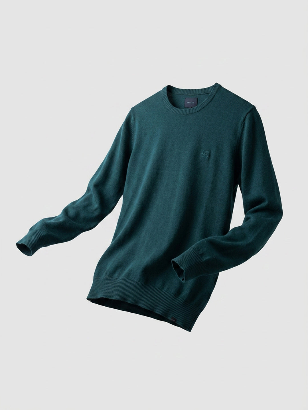 Men Sweater Green Regular Fit