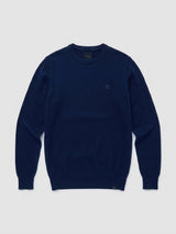 Men Sweater Navy Blue Regular Fit