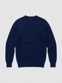Men Sweater Navy Blue Regular Fit