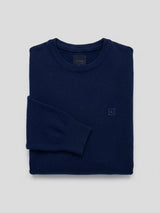 Men Sweater Navy Blue Regular Fit