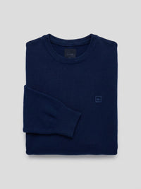 Men Sweater Navy Blue Regular Fit