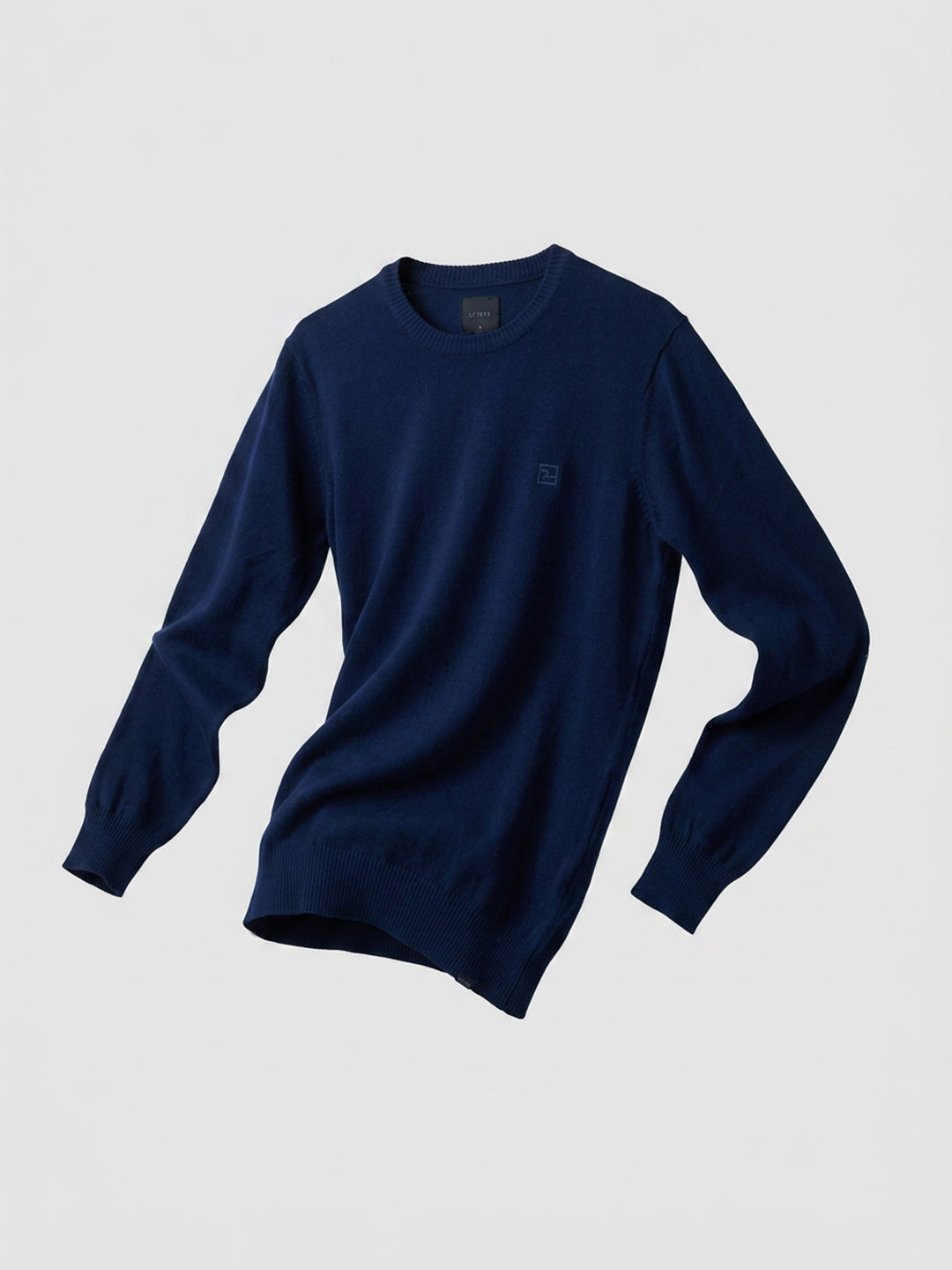 Men Sweater Navy Blue Regular Fit