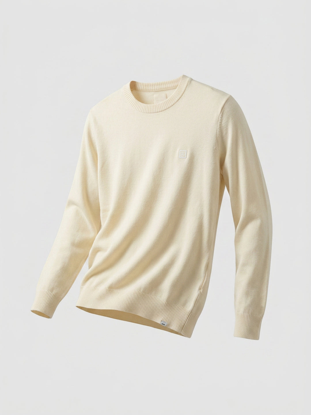Men Sweater White Regular Fit