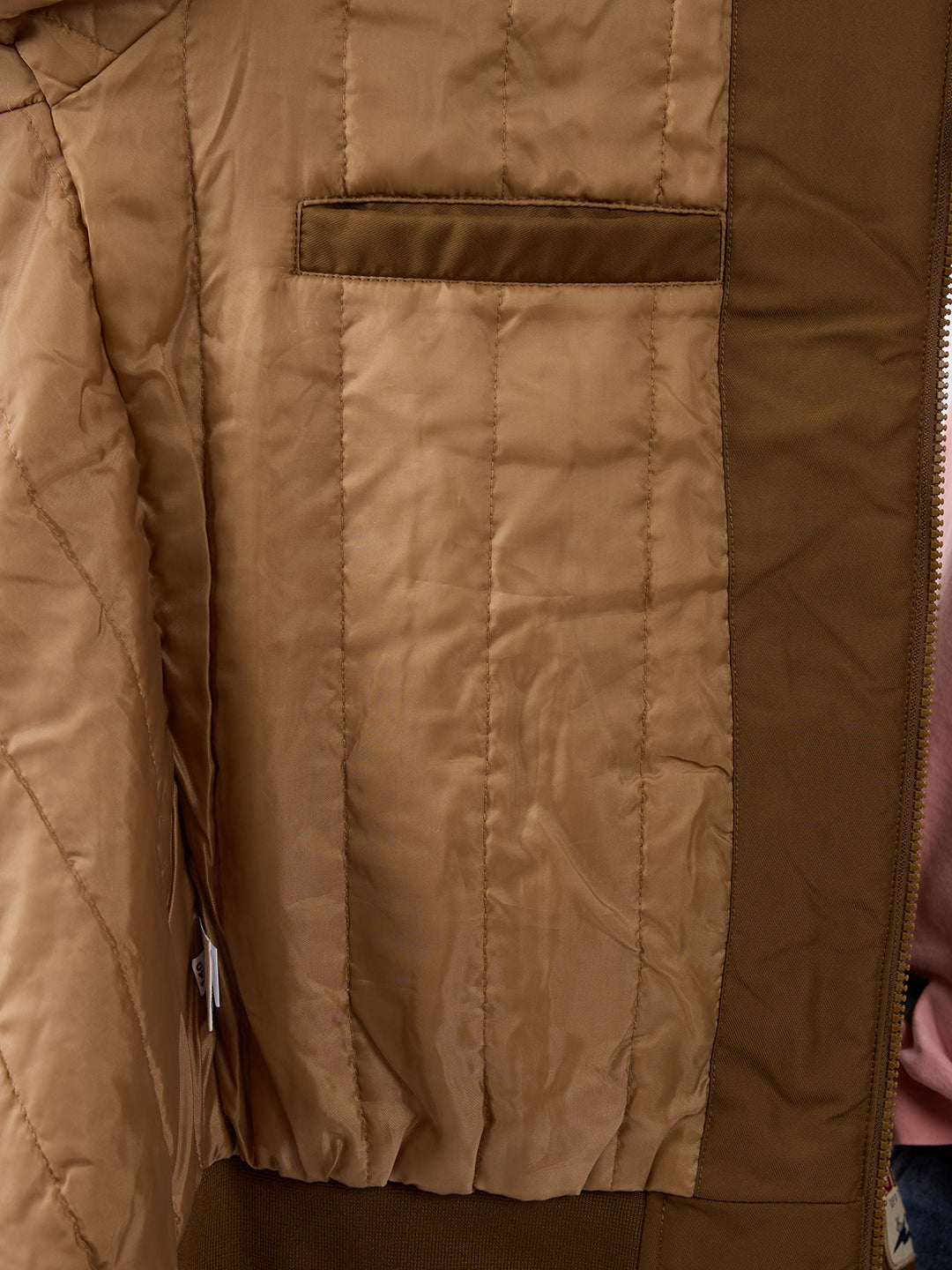 Spykar Solid Dark Khaki Straight Fit Jackets For Men