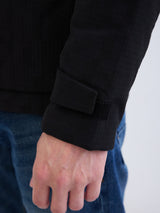 Men Jacket Black Straight Fit