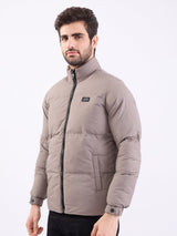 Men Jacket Grey Straight Fit
