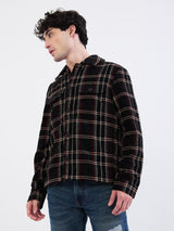 Men Jacket Black Straight Fit