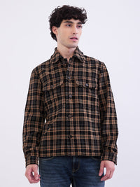 Men Jacket Black Straight Fit