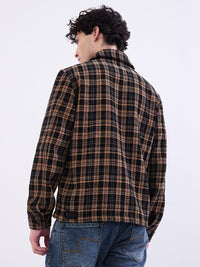 Men Jacket Black Straight Fit