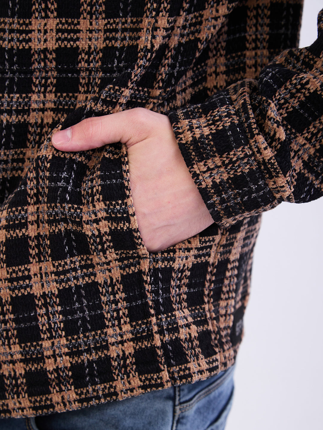 Spykar Jet Black Straight Fit Casual Jackets For Men