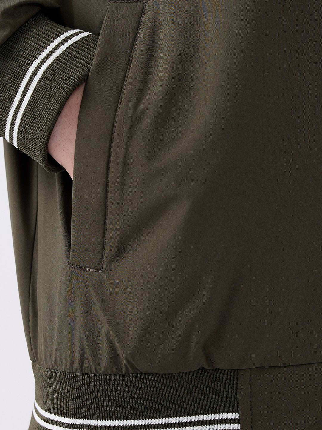 Spykar Solid Olive Green Straight Fit Jackets For Men