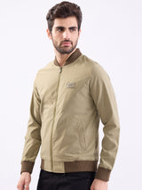Men Jacket Green Straight Fit