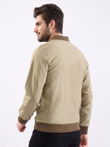 Men Jacket Green Straight Fit