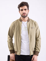 Men Jacket Green Straight Fit
