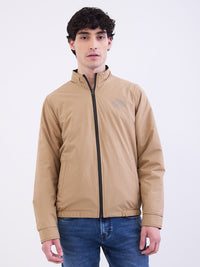 Men Jacket Green Straight Fit