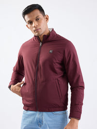 Men Jacket Red Straight Fit