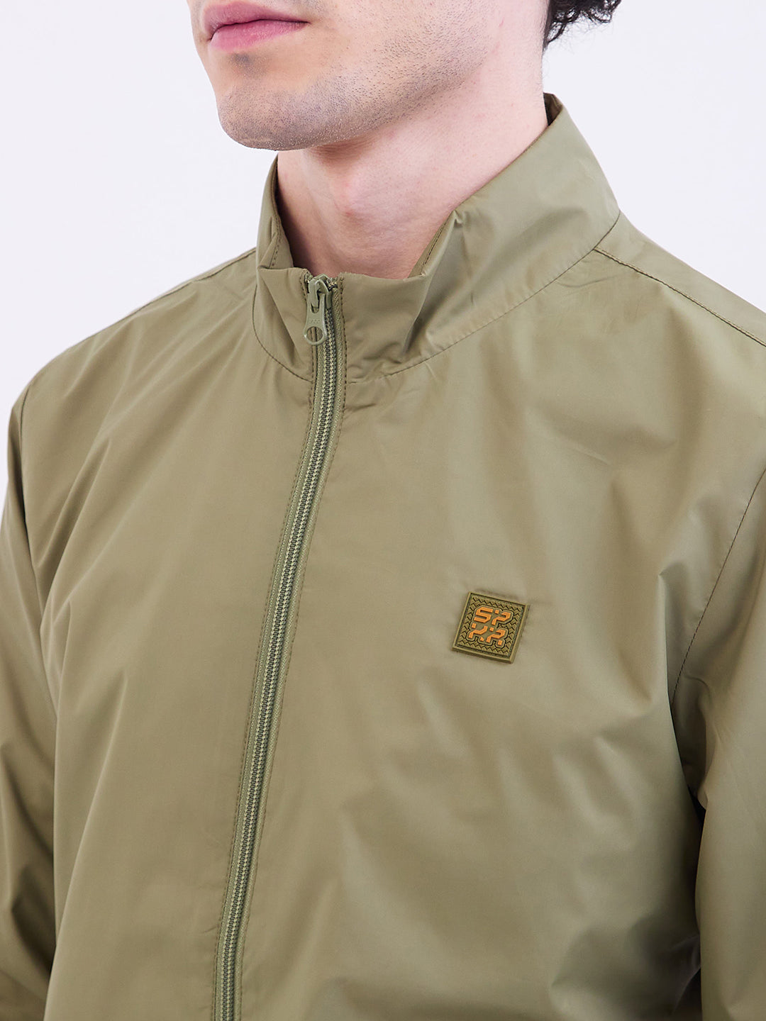 Spykar Avocado Green Straight Fit Casual Jackets For Men