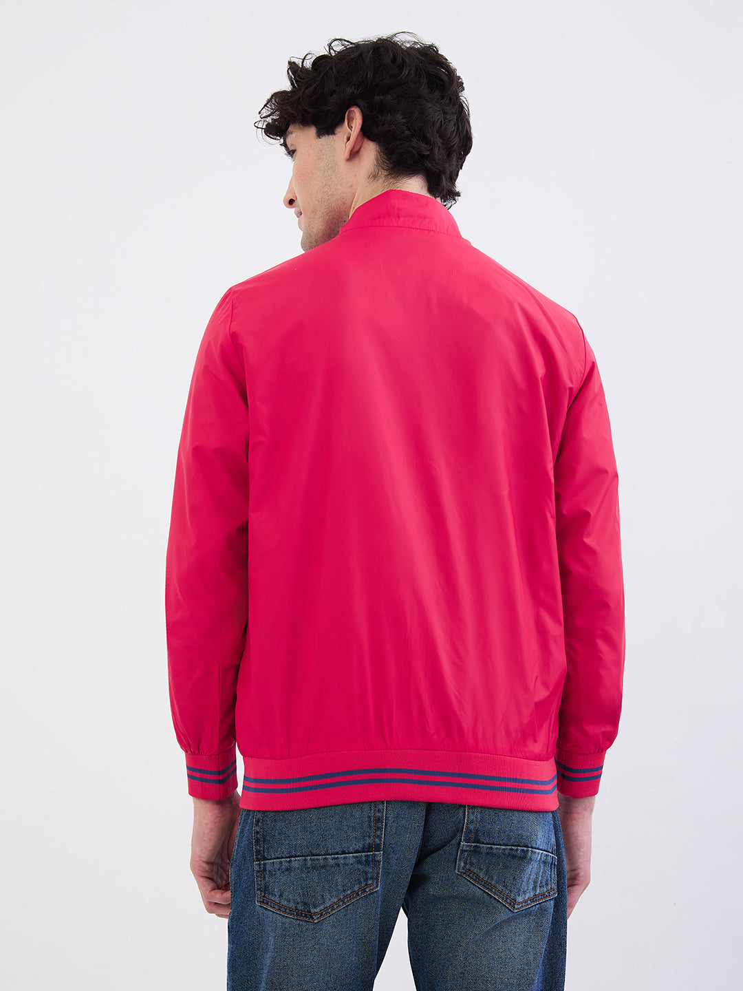 Spykar True Red Straight Fit Casual Jackets For Men