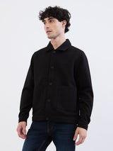 Men Jacket Grey Straight Fit