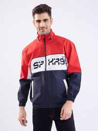 Men Jacket Red Straight Fit