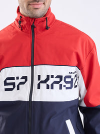 Men Jacket Red Straight Fit
