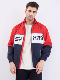 Men Jacket Red Straight Fit