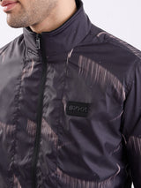 Men Jacket Black Straight Fit