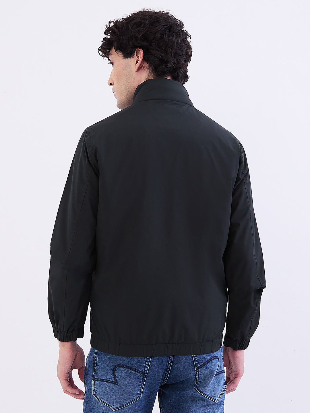 Spykar Military Green Straight Fit Casual Jackets For Men