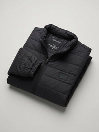 Men Jacket Jet Black Regular Fit