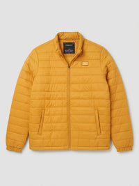 Men Jacket Yellow Regular Fit