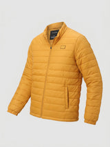 Men Jacket Yellow Regular Fit