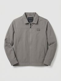 Men Jacket Grey Regular Fit