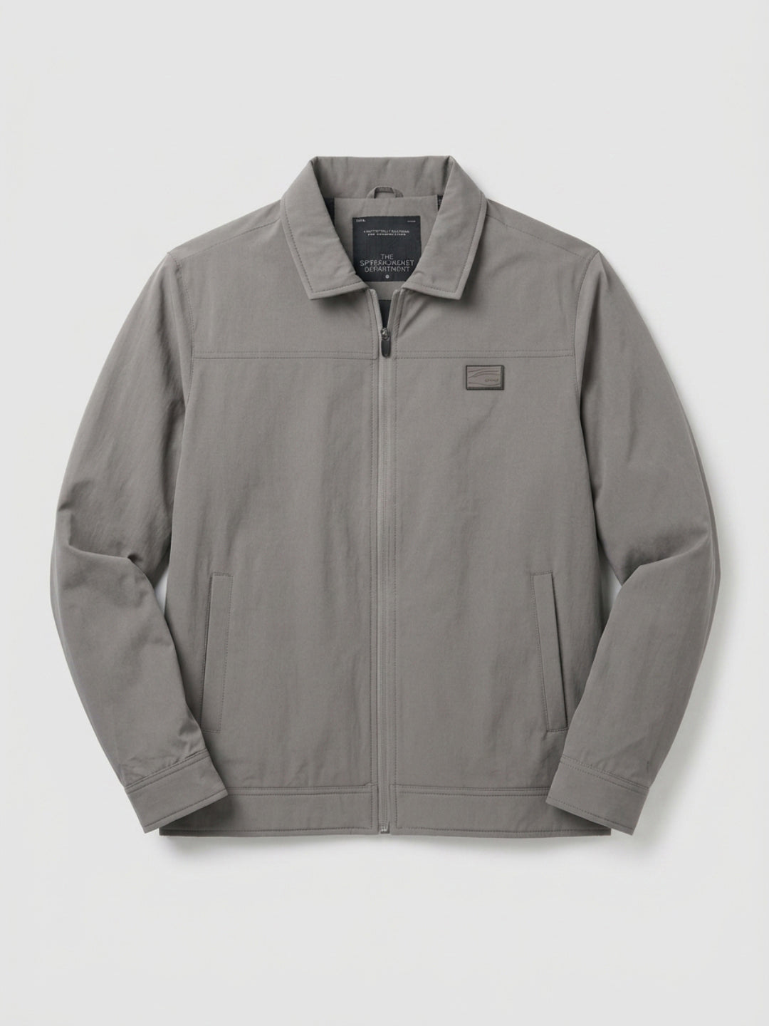 Men Jacket Grey Regular Fit