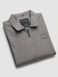 Men Jacket Grey Regular Fit