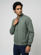 Men Jacket Green Regular Fit