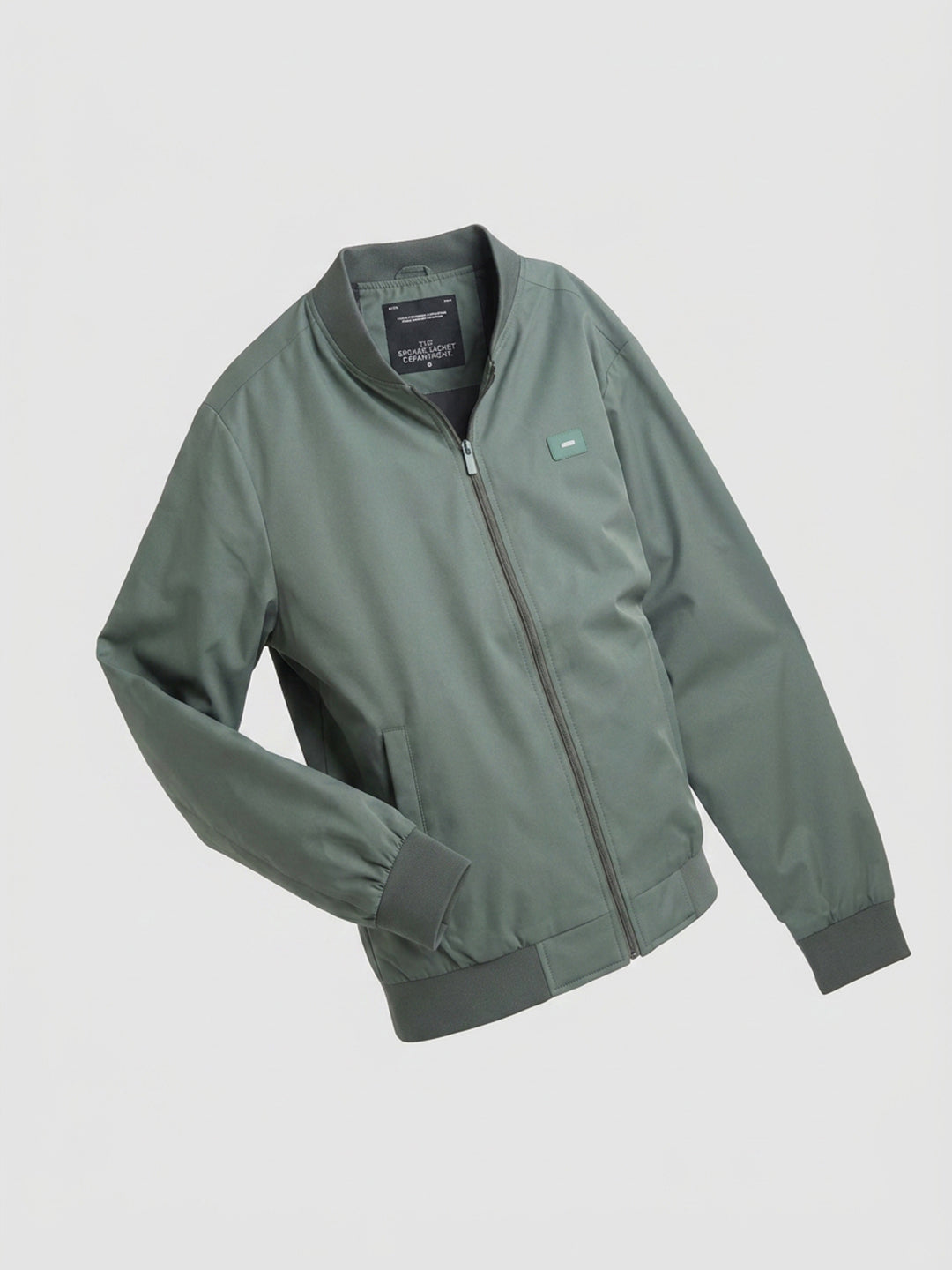 Men Jacket Green Regular Fit