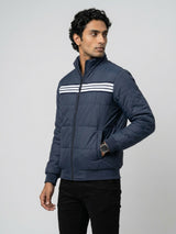 Men Jacket Navy Blue Regular Fit