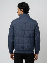 Men Jacket Navy Blue Regular Fit