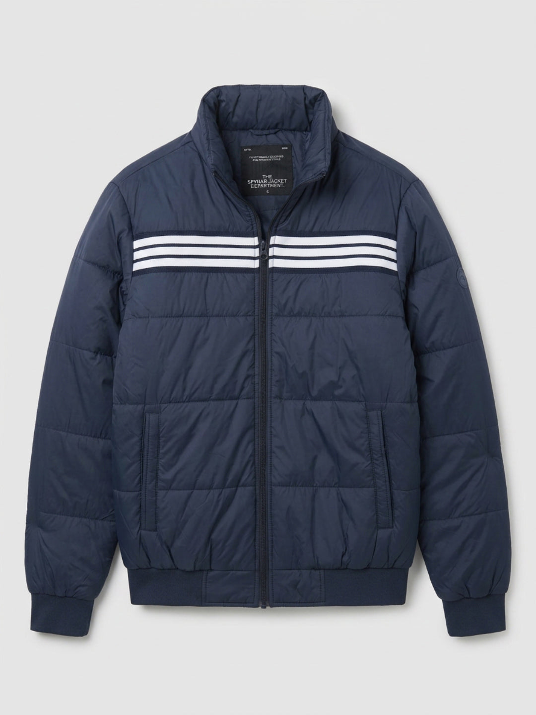 Men Jacket Navy Blue Regular Fit