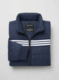 Men Jacket Navy Blue Regular Fit