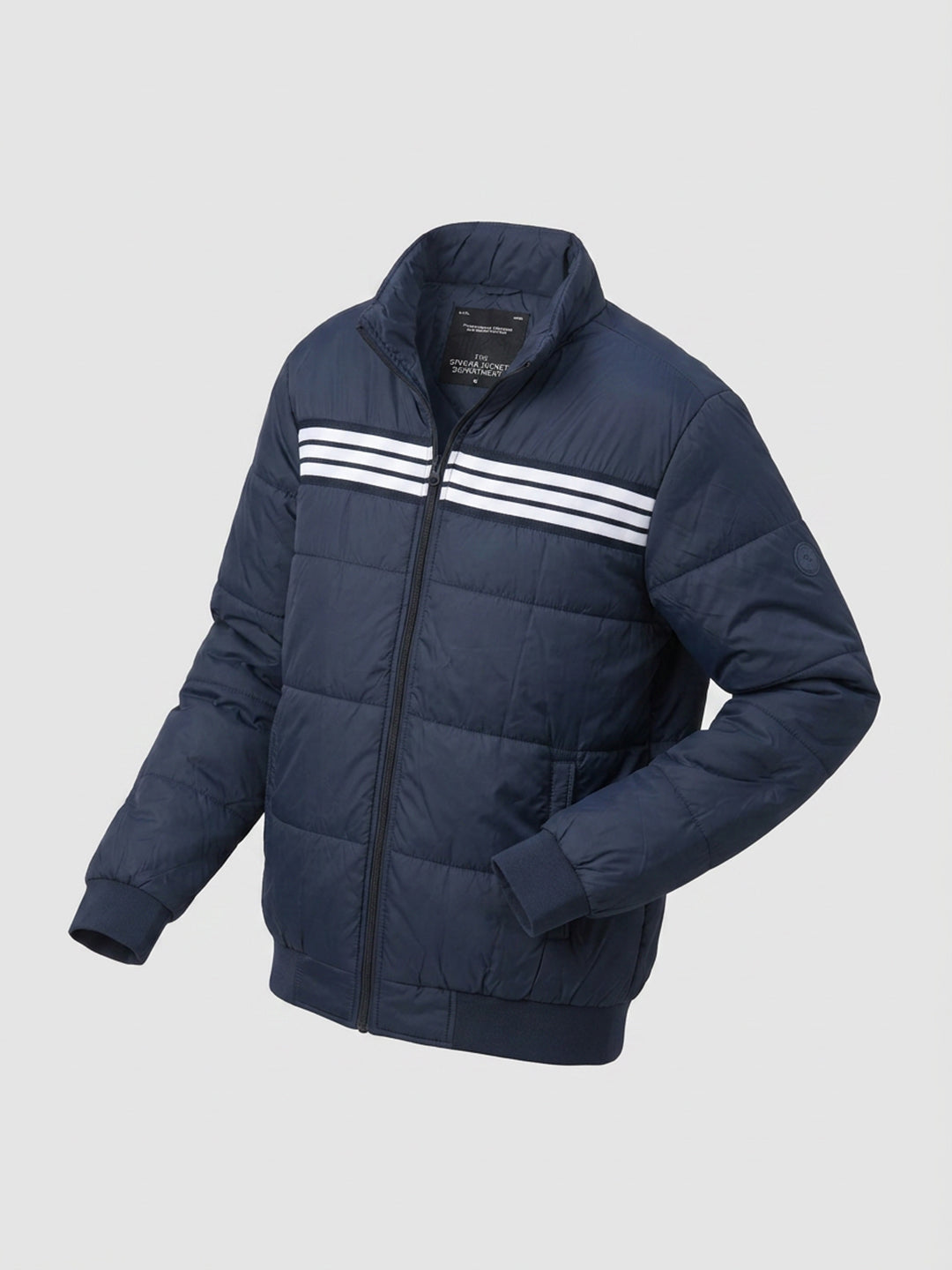 Men Jacket Navy Blue Regular Fit