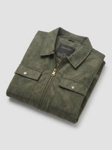 Men Jacket Green Regular Fit