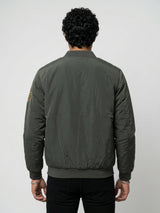 Men Jacket Green Regular Fit
